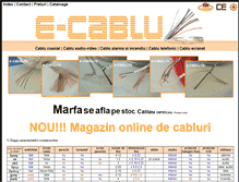 Tablet Screenshot of e-cablu.ro